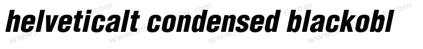 helveticalt condensed blackobl字体转换